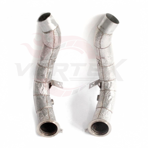 Vortex Stainless Steel Performance Pipeline for BMW M5 Competition Featuring Thermal Shield Front Tubes Flanged Nozzle U - Product Image 4