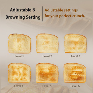 Toast Broodrooster Voor Huishoudelijk Gebruik 2-delige Mini Volautomatische Thuis Keuken Plastic Automatische Slimme Broodrooster - Product Image 4