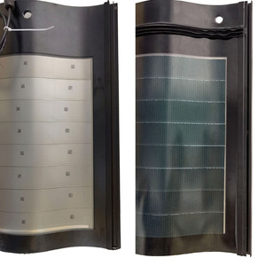 Hanwa-Sistema Solar de doble vidrio BIPV integrado, paneles solares de 32w, tejas de techo - Product Image 5