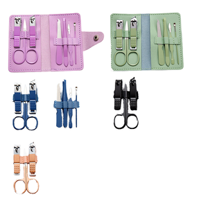 Set de Manicura y Pedicura de Lujo 7 en 1, Cortaúñas de Acero al Carbono, Lima, Tijeras, con Estuche de PU - Product Image 4