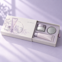 Boîte cadeau cosmétique de luxe, impression graphique, boîte à tiroir en carton, emballage cadeau pour crème hydratante, soins de la peau et du corps