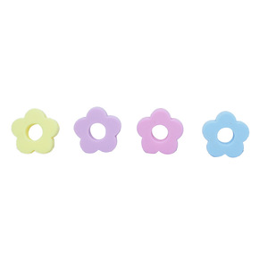 <b>Silicone</b> Flower <b>Beads</b> For Jewelry Making Food Grade Colorful Loose <b>Beads</b> More Than 3 Months Age - Product Image 5
