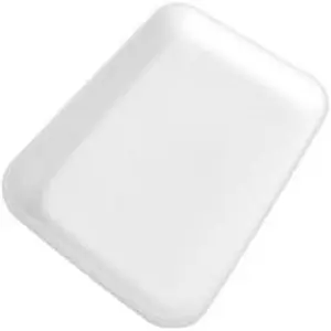 170x120 Desechable Tamaño personalizado Color blanco Protector PS Paquete de espuma Bandejas de plástico Bandejas de comida para frutas Pescado y más
