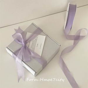 Sữa Tuyết Sợi Ribbon Cho Tự Làm Quà Tặng Giáng Sinh 2.5/4Cm Cảm Giác Cao Tie Ban Nhạc Polyester Bó Hoa Hoa Bao Bì Quà Tặng Băng - Product Image 3