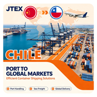 Transitaire fiable de Chine au Chili, service professionnel de consolidation de fret en LCL (moins d'un conteneur)