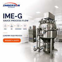 Mélangeur homogénéisateur sous vide alimentaire 100L pour la production de sauces, mélangeur émulsifiant sous vide pour la R&D des petites usines alimentaires