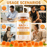 Gummies NAD+ Berberine Marque Blanche OEM – Complément Alimentaire Végétalien pour Adultes – 60 Unités – Gestion de l'Énergie et Soutien Immunitaire