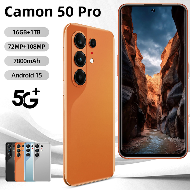 Cellphone Camon50 Pro 5g Smartphone Original Android Telephone Camon50 Pro Smartphones for 16GB+1TB 5G Mobile Phones Dual SIM