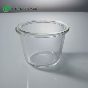 Pantalla de Lámpara de Vidrio Templado Transparente Ecológico FELIX GLASS, 95 mm de Alto, 72 mm de Diámetro, para Taxiway Portátil, Estilo Costero Chino - Product Image 5