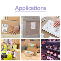 2025 Offre Spéciale 100x150mm étiquettes d'imprimante thermique recyclables 4x6 étiquettes d'expédition d'adresse transparente rouleau emballé commodité