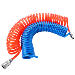สายลมนิวเมติก Pu Spring Air Hose ขนาด 9.5 มม. 3/8 นิ้ว สำหรับใช้กับเครื่องอัดอากาศและปั๊ม - Product Image 2