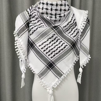 Écharpe Châle Hijab Keffieh Classique en Coton Tissé de Qualité Supérieure Respirant pour Printemps Hiver – Vente Chaude – En Stock