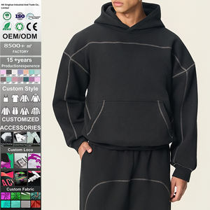 Sudadera con Capucha de Alta Calidad con Logotipo Personalizado, Cuello Redondo, Impermeable, Ecológica, de Poliéster Grueso para Hombre - Product Image 2