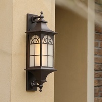 Prix usine extérieur LED applique murale noir étanche en aluminium porche et lanterne murale extérieure pour jardin utilisation de jardin
