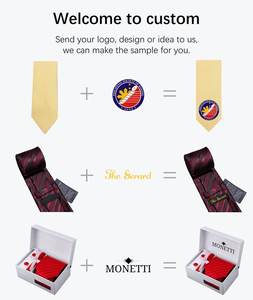 Lele Brand Grosir Kotak Hadiah Logo Kustom Mewah Dasi Sutra 100% Set Kotak Hadiah Dasi Pria - Product Image 6