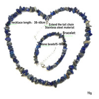 Nouvel ensemble de 4 pièces authentiques de pierres irrégulières de 8 mm et pierres concassées de 6-8 mm, en cristal, quartz, agate, pour anniversaire, collier naturel