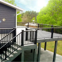Balustrade et main courante en aluminium haute résistance Reilbu pour usage commercial et résidentiel