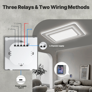Panel de Control Inteligente LangYeao de 3.5 Pulgadas, Compatible con Tuya, Sigmesh Gateway 3 Relays, Funciona con Alexa y <span class=keywords><strong>Google</strong></span> Home - Product Image 4