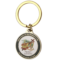 Porte-clés souvenir populaire au design de chat mignon, personnalisé, en métal 3D, alliage de zinc, émail dur, plaqué or