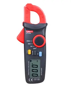 قياس الجهد ودرجة الحرارة الحالية مع تركيب الأجهزة المنزلية والكهربائي لأجهزة المشبك الرقمية الصغيرة UT210A/B/C/E
