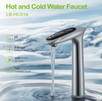 Robinet d'eau chaude instantanée en plastique Briwellna 220V 3200W, chauffe-eau électrique, élément chauffant en acier inoxydable, LED, extérieur, hôtel