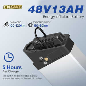 สำหรับ engwe EP-2PRO EU 250W จักรยานไฮบริดไฟฟ้าพับได้พร้อมแบตเตอรี่13Ah 48V ฟังก์ชั่นปิดคันเร่ง20in ยางอ้วนรุ่น<span class=keywords><strong>2020</strong></span> - Product Image 6