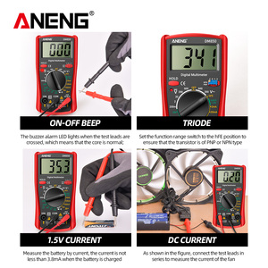 Multímetro Digital Profesional ANENG DM850 de 1999 Lecturas, Detector Automático de Voltaje, Ohmios, Corriente y Amperímetro - Product Image 2