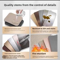 Panneaux muraux modernes en PVC imitation marbre, panneaux muraux décoratifs intérieurs flexibles en fibre de bambou et placage de bois
