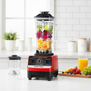 Licuadora 2 en 1 Silver Crest, Mezcladora de Alimentos y Smoothies, la Mejor Licuadora Comercial de Alta Resistencia para Electrodomésticos de Cocina - Product Image 1