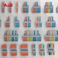 Bloc de bornes électriques à connexion rapide par ressort, 2/3/5/8 trous, boîtier en nylon PC, 12V 32A