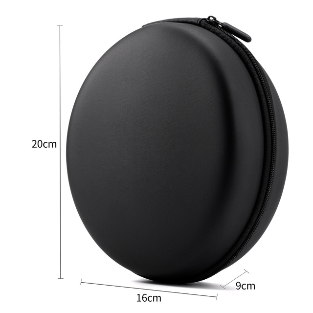 Portable Large Storage EVA Headphone Bag Foldable Wireless Headphone Case with Head Mounted Earphone Accessory Storage Box