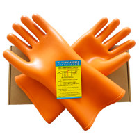 Gants isolants électriques en caoutchouc haute tension, fournisseur chinois, gants de sécurité