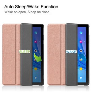 Funda con soporte tríptico inteligente de cuero PU para tableta TCL <span class=keywords><strong>TAB</strong></span> <span class=keywords><strong>10s</strong></span> 9080G de 10.1 pulgadas 2021 - Product Image 2