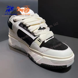 Womens Pink <b>White</b> Star Pattern Chunky Sneakers <b>Lace</b> Up Casual Street Shoes - Product Image 6