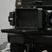 Boîte de rangement arrière en alliage d'aluminium pour porte-bagages, organisateur d'outils tactiques pour Wrangler, Bronco, Tank 300, Jetour 212, Fangchengbao 4x4, tout-terrain facile
