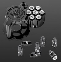 Jeu de dés de table en alliage de zinc DND Rocket, 7 pièces, durable, pour jeux de rôle (TRPG), War Dungeons & Dragons, Cthulhu, COC, avec boîte cadeau