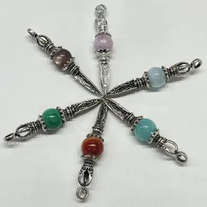 Wholesale Natural Crystals Healing Gemstone Vintage Pendulums Crystal pendant For ornament Decor