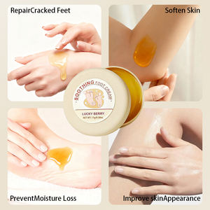 Marque privée Crème de soin des pieds biologique infusée à la glycérine Exfoliant pour peaux mortes Guérison des pieds fissurés Soulagement sain des pieds - Product Image 5