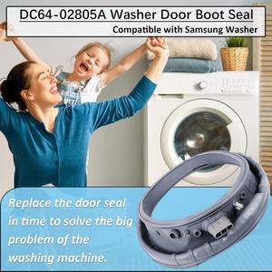 Joint d'étanchéité de porte de lave-linge DC64-02805A compatible avec les machines à laver Samsung, pièce de rechange en caoutchouc - Product Image 1