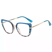 Monture de lunettes Tr90 à charnière de printemps, Simple, styliste, œil de chat, optique, personnalisé, lumière bleue