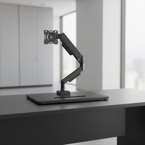 Support d'écran professionnel pour un seul moniteur, pour écran de 17 à <span class=keywords><strong>32</strong></span> pouces, support de bureau en alliage d'aluminium, support d'écran VESA 75x75-100x100, max 10 kg - Product Image 3