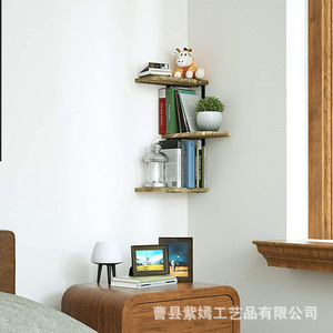 Corner Shelf <b>Wall</b> <b>Mounted</b> 3 Tier Rectangle Multipurpose Storage Rack For Bathroom Entryway Toiletries <b>Display</b> <b>Cabinet</b> Durable - Product Image 3