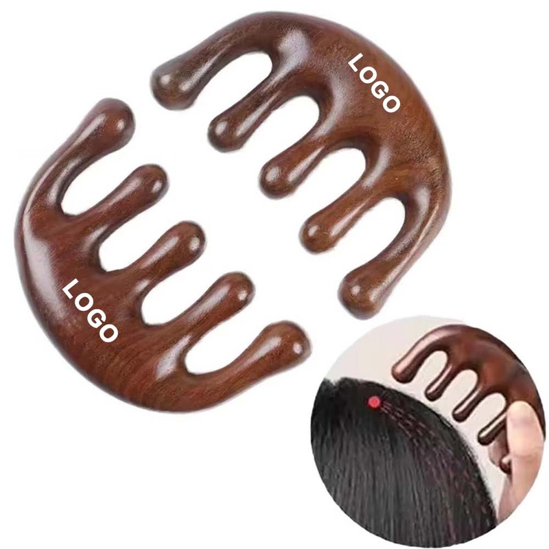Custom Logo Sandalwood Hair Comb Hair