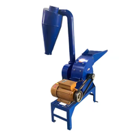 Nouvelle Usine Juyongfeng Mini Moulin à Grains Combiné Électrique en Acier Inoxydable 500kg/h 1500kg avec Broyeur à Godets et Mélangeur à Lames pour Aliments Animaux