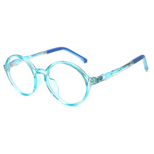 Children Blue Light Blocking Glasses TR90 Ultralight <b>Frame</b> Anti Radiation Plano <b>Round</b> Kids Eyewear - Product Image 4