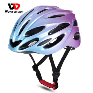 WEST BIKING 2021自転車用ヘルメット超軽量一体成形ロードマウンテンMTBバイクサイクリングヘルメット男性女性の安全性
