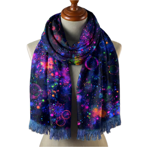 Nuevo Pañuelo de Poliéster Tipo Pashmina 2026, Tendencia en Moda, Sensación de Cachemira, Estampado Digital con Logotipo, Pañuelo Largo y Duradero para Mujer, Multiusos - Product Image 1