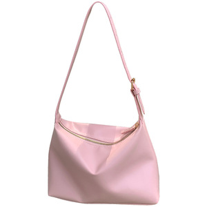 กระเป๋าสะพายไหล่สไตล์เกาหลีแบบเรียบง่าย สีขาวนม ซิปปิด ใช้ได้ทุกวัน เหมาะกับชุดลำลอง กระเป๋าสะพายข้างผู้หญิง - Product Image 5