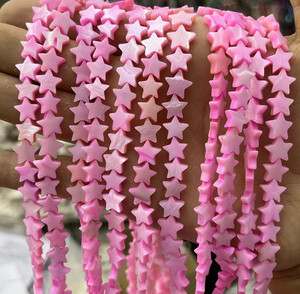 ลูกปัดเปลือกหอยมุกรูปดาวสีสันสดใสธรรมชาติสำหรับทำเครื่องประดับสร้อยข้อมือแบบทำมืออุปกรณ์เสริมสร้อยคอขนาด8มม. - Product Image 6