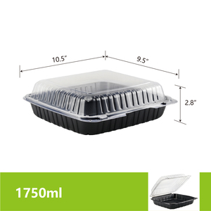 Để đi container microwavable container thực phẩm dùng một lần màu kép Hộp Ăn Trưa với nắp nhựa bao bì thực phẩm cho nhà hàng - Product Image 3